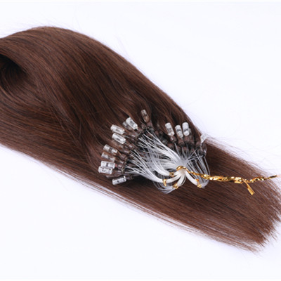 Micro loop ring hair extension Grade 9a virgin hair extension Strong and Soft 100% Indian Human 1g Micro Loop Ring Hair Extension HN231